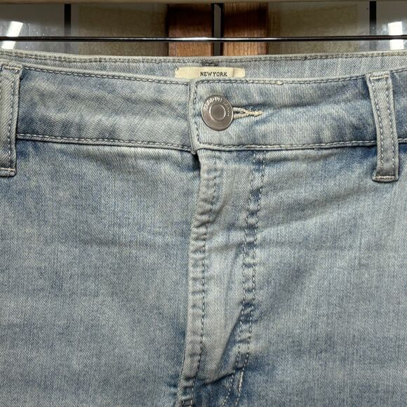 Eloquii Light Wash Straight Leg High Rise Plus Size Jeans Size 18 - Picture 5 of 10